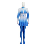 Descendants The Rise of Red Chloe Cosplay Costume Gradient Blue Halloween Outfit Becostume