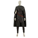 Odyssey Cosplay Costume Warrior Vintage Leather Armor Gray Cloak Costume Becostume