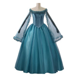 Frankenstein Elizabeth Cosplay Costume Blue Dress Halloween Outfit Becostume