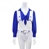 Star Cowboy Cheerleader Costume Women High School Cheerleading Uniform Becostume
