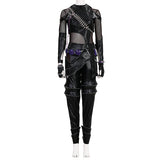 Deluxe Kpop Demon Hunters Zoey Combat Cosplay Costume Black Leather Halloween Suit Becostume