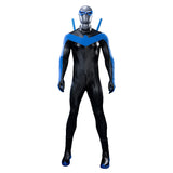 Dick Grayson Nightwing Cosplay Costume Nightwing Leather Jumpsuit Becostume