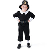 Boys First Pilgrim Cosplay Costume Colonial Times Halloween Suit BEcostume