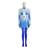Descendants The Rise of Red Chloe Cosplay Costume Gradient Blue Halloween Outfit Becostume