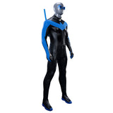 Dick Grayson Nightwing Cosplay Costume Nightwing Leather Jumpsuit Becostume