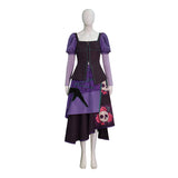 Steps Lilith Cosplay Costume Stepsister Purple Halloween Outfit Becostume