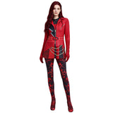 Descendants Wicked Wonderland 5 Red Cosplay Costume Red Jumpsuit Becostume