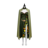 Critical Role Keyleth Cosplay Costume Green Cape Dress Full Set Becostume