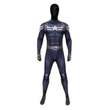 Captain America 2 Steve Rogers Jumpsuit Cosplay Costume Print Becostume