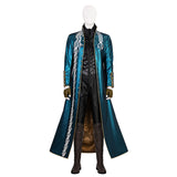 Devil May Cry 3: Dante's Awakening Vergil Cosplay Costume Trench Halloween Suit Becostume