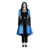 Descendants Wicked Wonderland Evil Cosplay Costume Black Blue Gradient Outfit Becostume