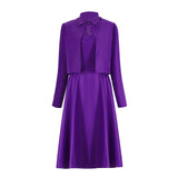 The Testaments Agnes Cosplay Costume Women Purple Halloween Outfit Becostume