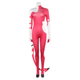 Hazbin Blitzo Hotel Costume Adults Blitzo Jumpuit Pink Suit With Tail Becostume