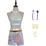 KPop Demon Hunters Rumi Stage Performance White Dance Costume Halloween Suit Becostume
