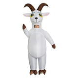 Inflatable White Goat Cosplay Costume Funny Halloween Party Suit Becostume