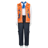 Descendants Wicked Wonderland Luis Madrigal Cosplay Costume Orange Full Set Becostume