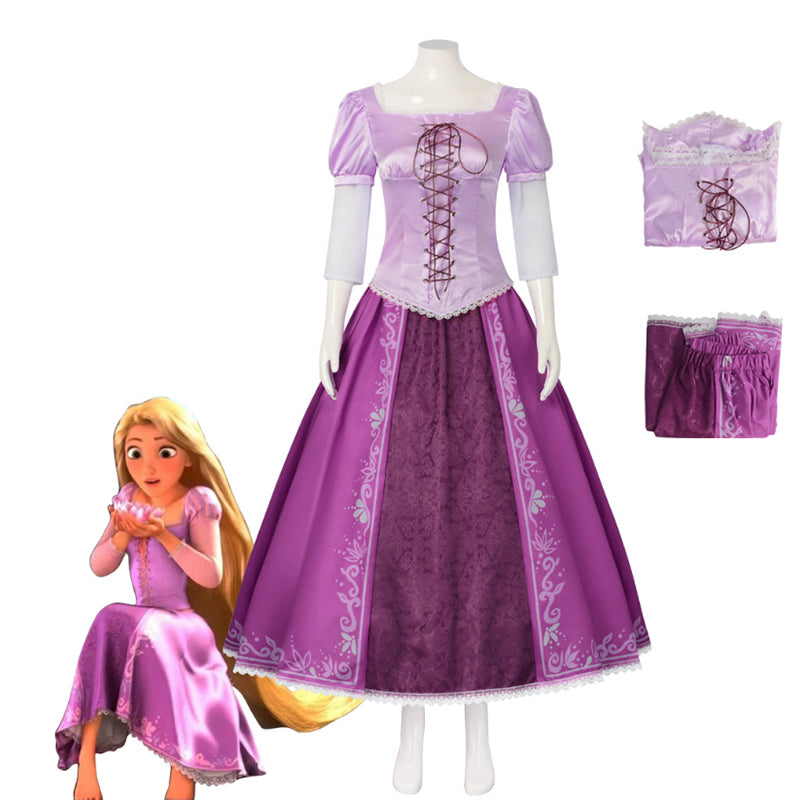 Tangled Rapunzel Dress Women Kids Tangled Rapunzel Princess Cosplay Co – Becostume Tangled Rapunzel Dress Women Kids Tangled Rapunzel Princess Cosplay Co – Becostume