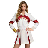 Zombies Nova Cosplay Costume Cheerleader Outfit with Wristband Halloween Outfit Becostume