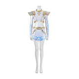 Kpop Demon Hunters Zoey Stage Performance White Dance Costume Halloween Suit Becostume