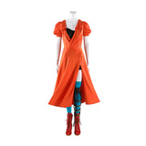 The Bride 2026 Movie Ada Cosplay Costume Orange Satin Dress Halloween Outfit Becostume