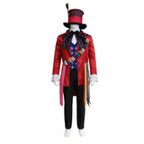 Mad Hatter Cosplay Costume Alice in Wonderland With Hat Halloween Outfit Becostume