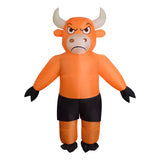 Adult Angry Bull Inflatable Costume with Horns For Halloween Cosplay Becostume