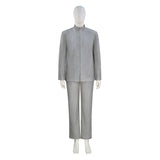 Austin Powers: International Man of Mystery Evil Doctor Cosplay Costume Silver Sequins BEcostume