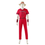 One Piece Live Action Season 2 Luffy Cosplay Costume With Hat Halloween Outfit Becostume