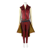 Descendants 5 Dark Wonderland Red Queen Cosplay Costume Red Princess Halloween Outfit Becostume