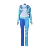 Descendants Rise of Red Chloe Costume Blue Halloween Outfit Becostume