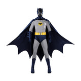1966 Adam West Batman Cosplay Costume Retro Batsuit Halloween Outfit Becostume