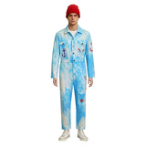 Descendants: The Rise of Red Teen Hook Cosplay Costume Blue Halloween Jumpsuit Becostume