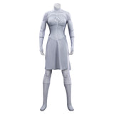 Invincible Anissa Cosplay Costume Viltrumite White Jumpsuit Halloween Full Set Becostume