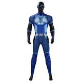 The Boys S5 A-train Cosplay Costume Blue Halloween Jumpsuit  Becostume