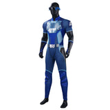 The Boys S5 A-train Cosplay Costume Blue Halloween Jumpsuit  Becostume