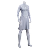 Invincible Anissa Cosplay Costume Viltrumite White Jumpsuit Halloween Full Set Becostume