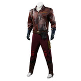 The Boys Bombsight Vought Rising Bombsight Cosplay Costume Red Leather Suit Becostume