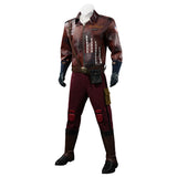 The Boys Bombsight Vought Rising Bombsight Cosplay Costume Red Leather Suit Becostume