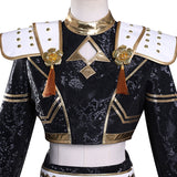 Kpop Demon Hunters Zoey Cosplay Costume Black Golden Halloween Huntrix Outfit Becostume