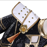 Kpop Demon Hunters Zoey Cosplay Costume Black Golden Halloween Huntrix Outfit Becostume