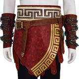 Becostume Martial Deity Kratos Cosplay Costume Spartan Warrior Leather Battle Outfit
