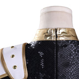 Kpop Demon Hunters Zoey Cosplay Costume Black Golden Halloween Huntrix Outfit Becostume