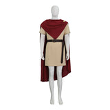 The Odyssey Odysseus Cosplay Costume Red Cape Ancient Roman Toga Suit Becostume
