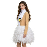 White Chicks White Flamingo Cosplay Costume Women Halloween Party Fancy Dress Becostume