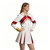 Zombies Nova Cosplay Costume Cheerleader Outfit with Wristband Halloween Outfit Becostume