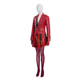 Descendants The Rise of Red Cosplay Costume Red Leather Halloween Outfit Becostume