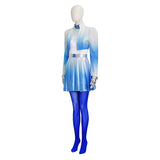 Descendants The Rise of Red Chloe Cosplay Costume Gradient Blue Halloween Outfit Becostume