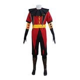 The Freak Circus Pierrot Cosplay Costume Jester Red Halloween Outfit BEcostume