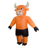 Adult Angry Bull Inflatable Costume with Horns For Halloween Cosplay Becostume