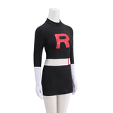Pokemon Team Rocket Jessie and James Cosplay Costume Female With Hat Becostume